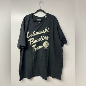 The Big Lebowski Lebowski Bowling Team Graphic T-Shirt 5XLT Black Licensed Tee